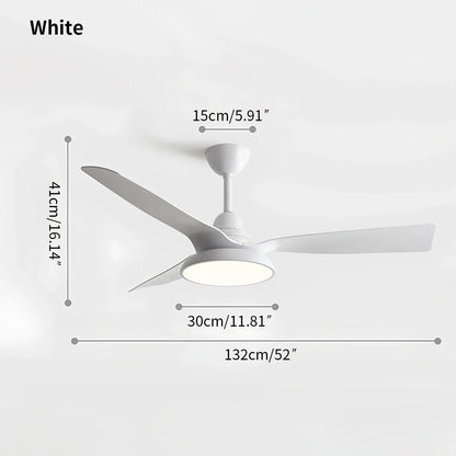 Eloer American Retro Ceiling Fan With Light