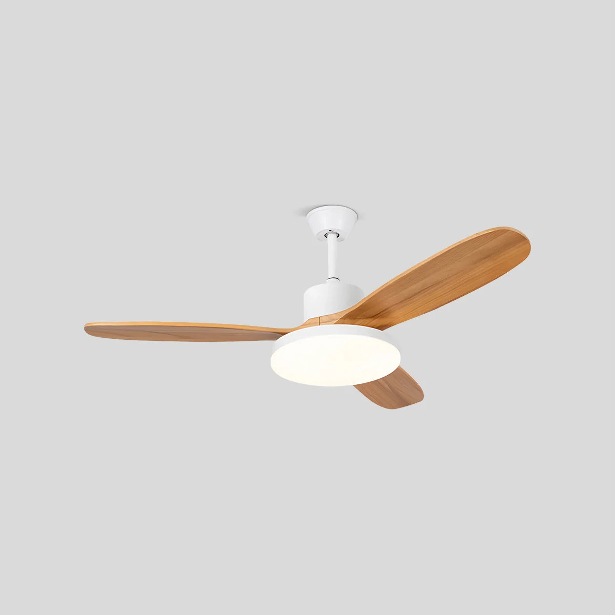 Eloer Wood 3 Blade Ceiling Fan with Light