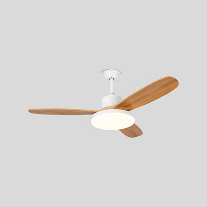 Eloer Wood 3 Blade Ceiling Fan with Light