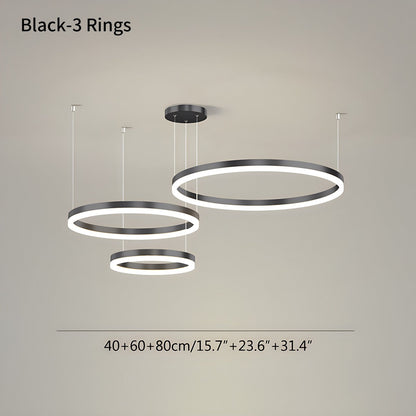 Eloer Modern Wireless Ring Chandelier Ceiling Lamp