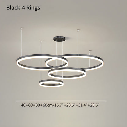 Eloer Modern Wireless Ring Chandelier Ceiling Lamp