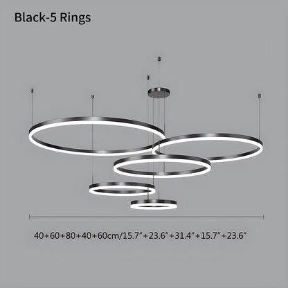 Eloer Modern Wireless Ring Chandelier Ceiling Lamp