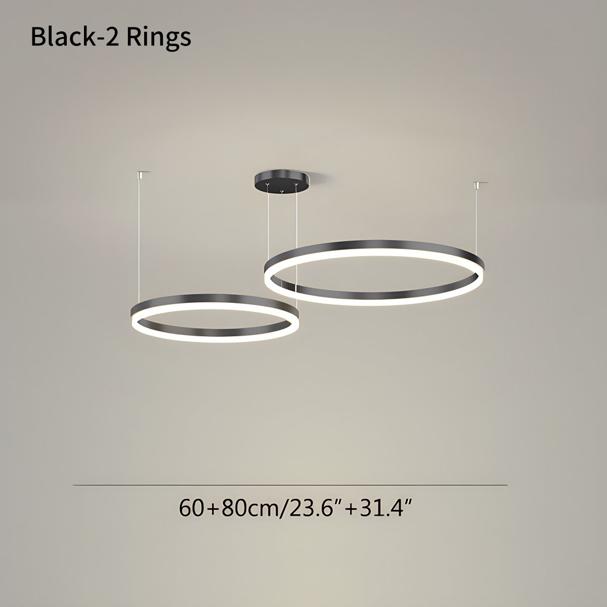 Eloer Modern Wireless Ring Chandelier Ceiling Lamp