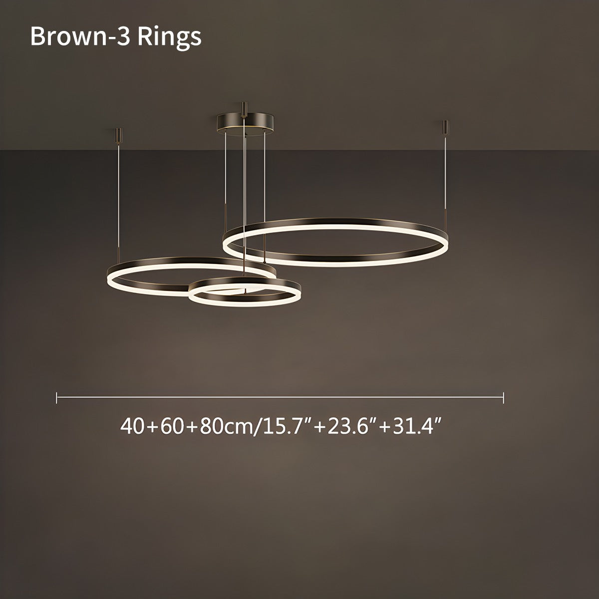 Eloer Modern Wireless Ring Chandelier Ceiling Lamp