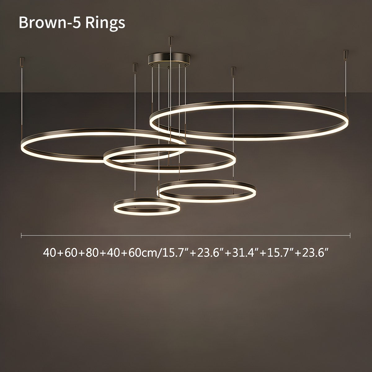 Eloer Modern Wireless Ring Chandelier Ceiling Lamp
