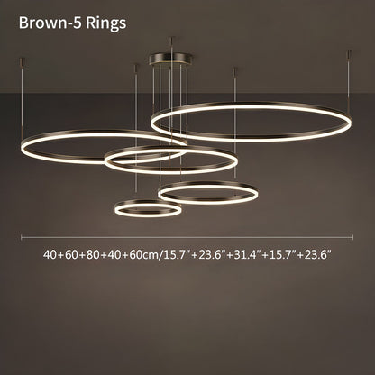 Eloer Modern Wireless Ring Chandelier Ceiling Lamp