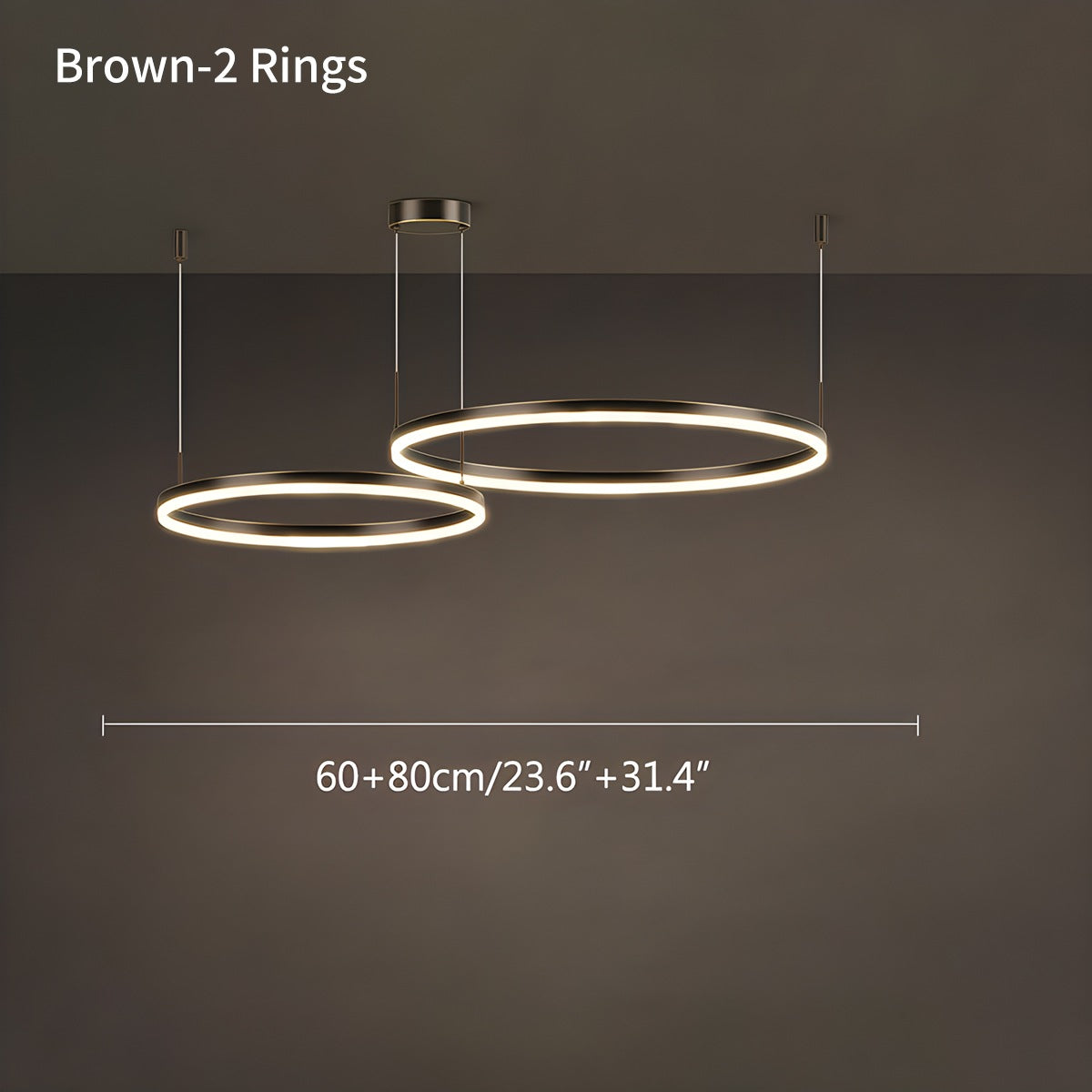 Eloer Modern Wireless Ring Chandelier Ceiling Lamp