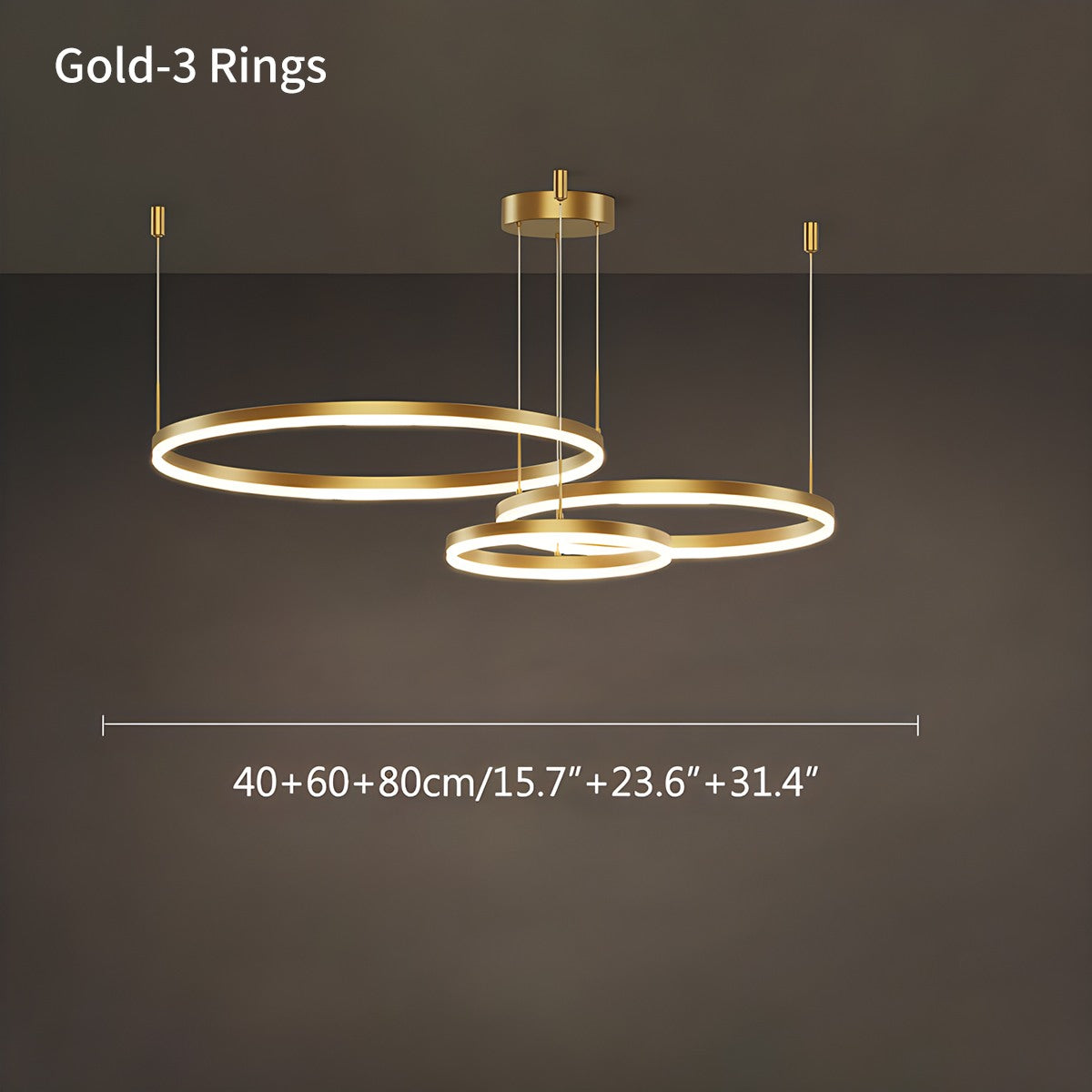 Eloer Modern Wireless Ring Chandelier Ceiling Lamp