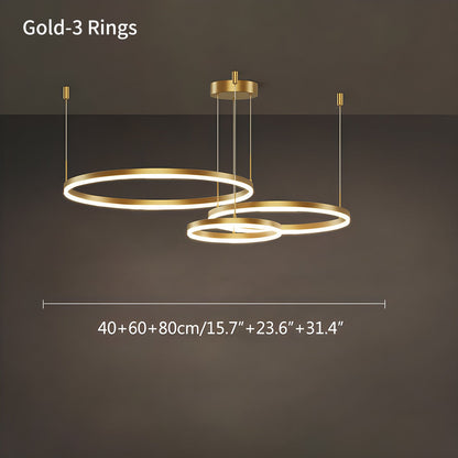 Eloer Modern Wireless Ring Chandelier Ceiling Lamp