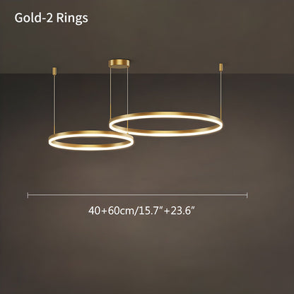 Eloer Modern Wireless Ring Chandelier Ceiling Lamp