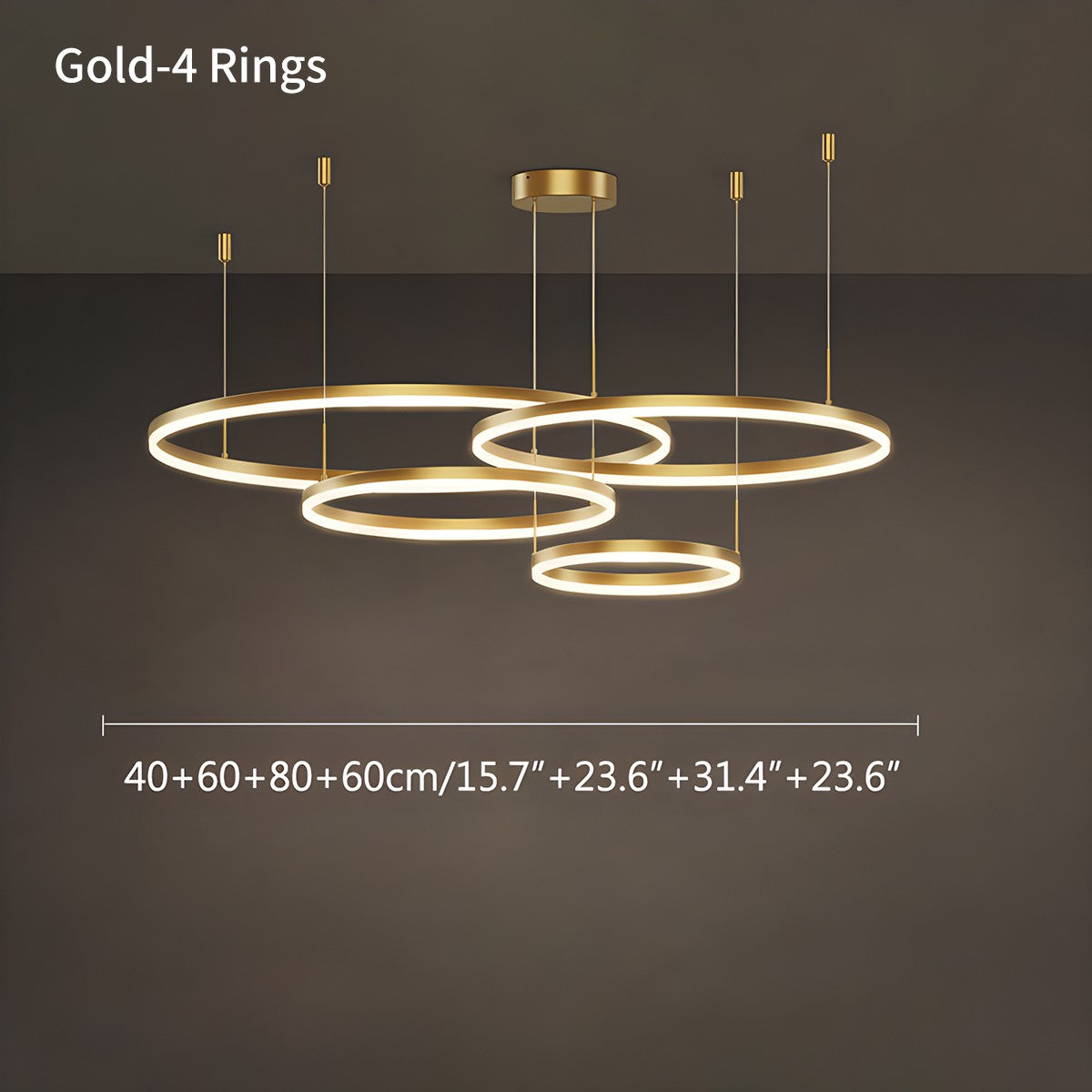 Eloer Modern Wireless Ring Chandelier Ceiling Lamp