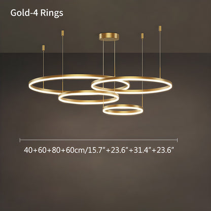 Eloer Modern Wireless Ring Chandelier Ceiling Lamp