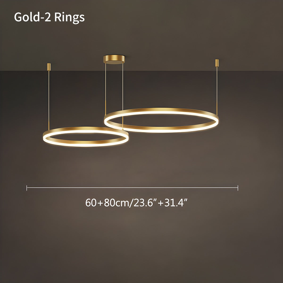 Eloer Modern Wireless Ring Chandelier Ceiling Lamp