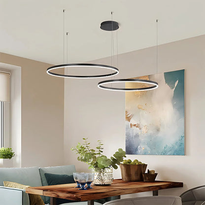Eloer Modern Wireless Ring Chandelier Ceiling Lamp