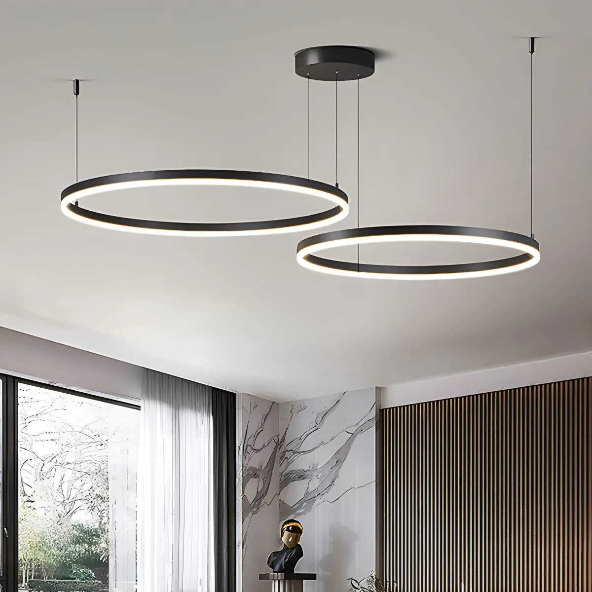 Eloer Modern Wireless Ring Chandelier Ceiling Lamp