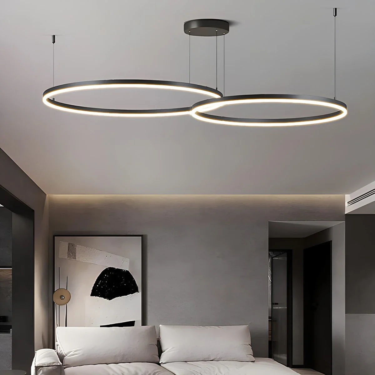 Eloer Modern Wireless Ring Chandelier Ceiling Lamp