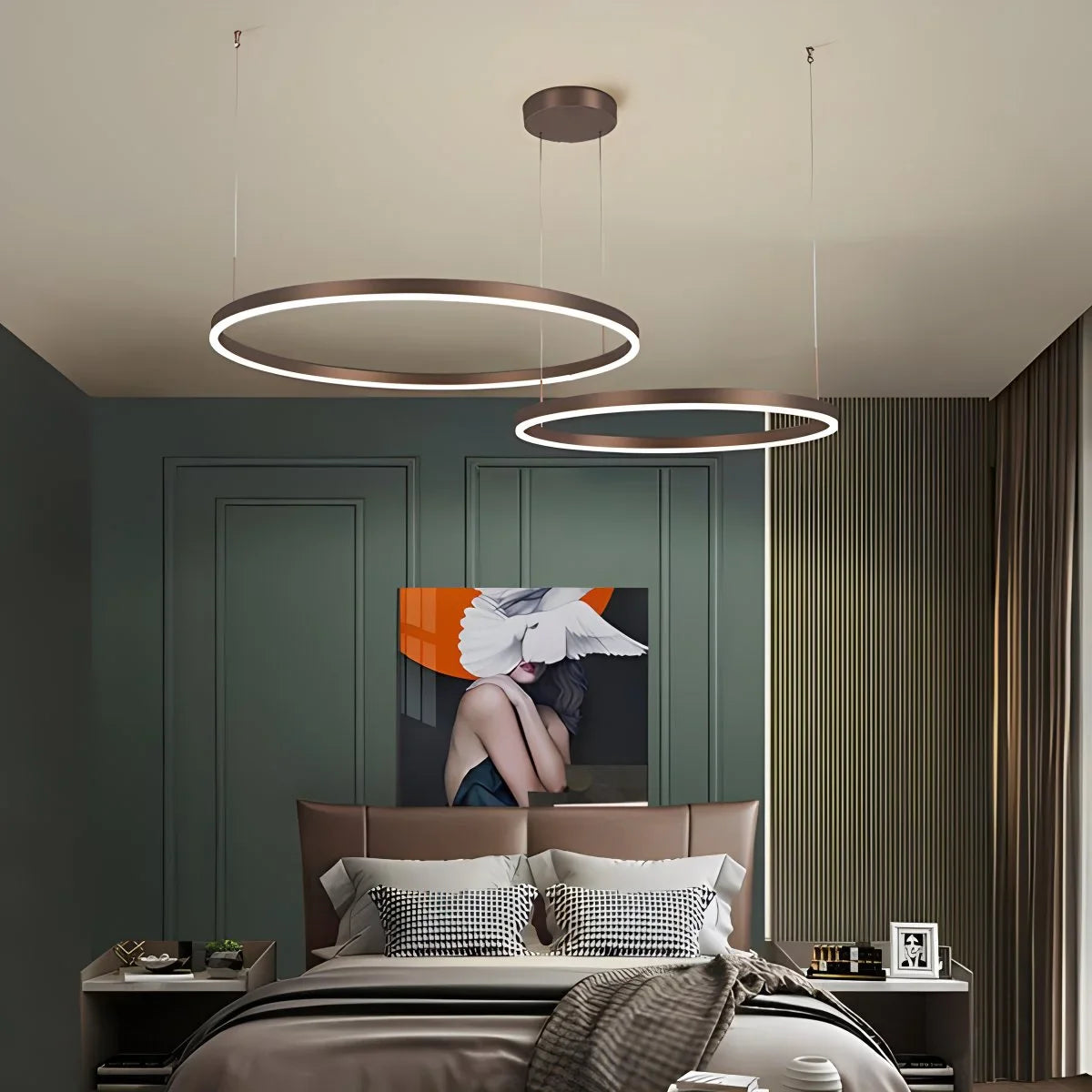 Eloer Modern Wireless Ring Chandelier Ceiling Lamp