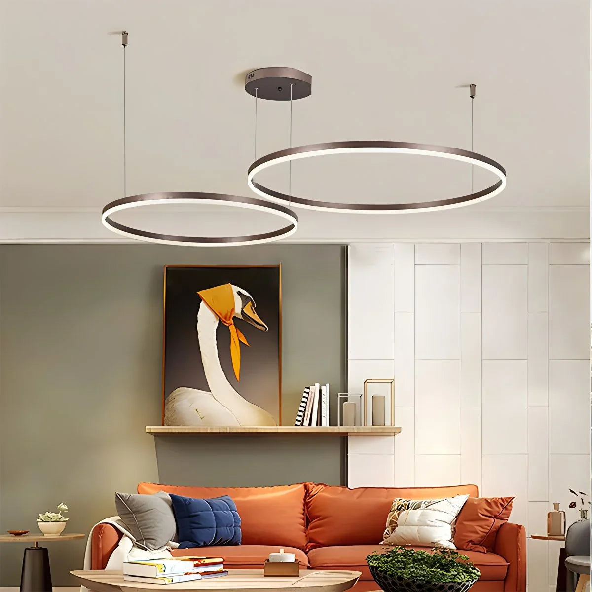 Eloer Modern Wireless Ring Chandelier Ceiling Lamp