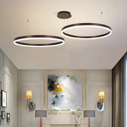 Eloer Modern Wireless Ring Chandelier Ceiling Lamp