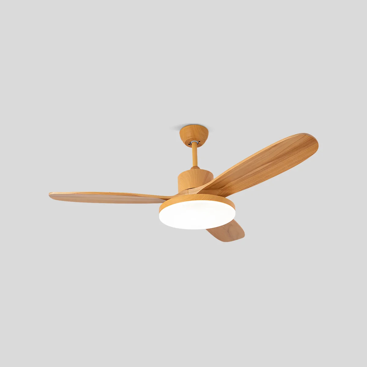 Eloer Wood 3 Blade Ceiling Fan with Light