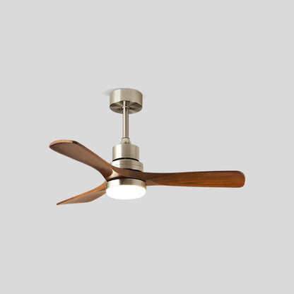 Eloer American Retro 3-Blade Ceiling Fan with Light